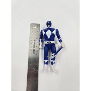 Toys | Blue Power Ranger Head Flip Action Figure 6 Inch Poseable With ...